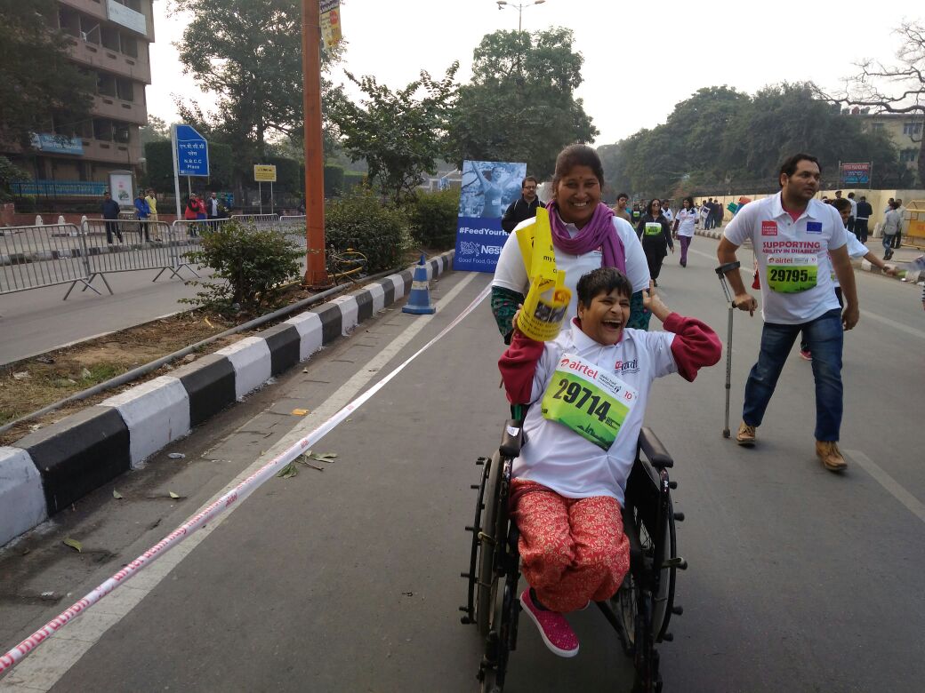 Advocacy-Raising awareness at the Delhi Half marathon